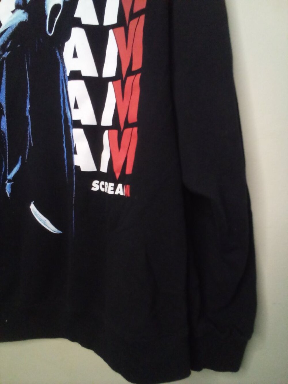 Scream Hoodie Adult XL Men Women Horror Graphic Pocket Black - Picture 12 of 13